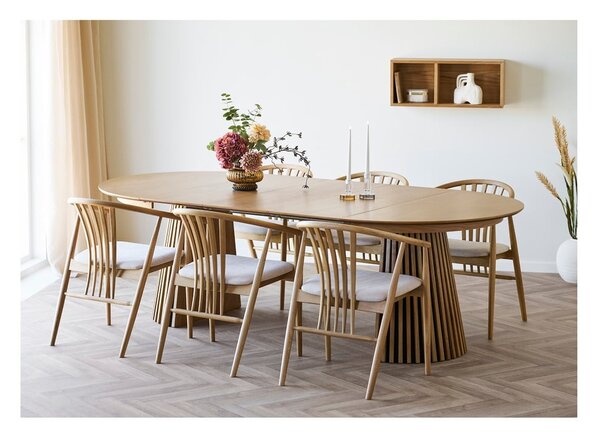 Raft în culoare naturală etajat cu aspect de lemn de stejar 71 cm Oshawa – House Nordic