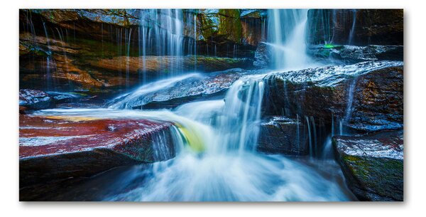 Fotografie imprimată pe sticlă cascada tropicale