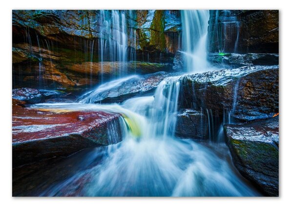 Fotografie imprimată pe sticlă cascada tropicale