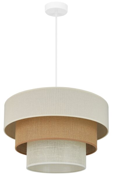 Brilagi - Lustr pe cablu DENVER LUNETA 1xE27/15W/230V pr. 45 bej/maro/crem