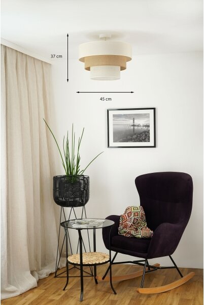 Brilagi Lustr DENVER LUNETA 1xE27/15W/230V pr. 45 bej-maro-crem