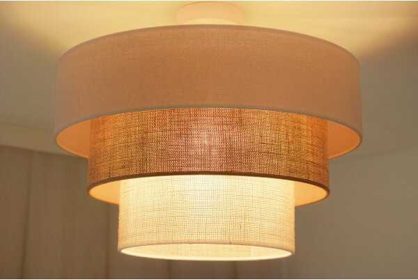 Brilagi Lustr DENVER LUNETA 1xE27/15W/230V pr. 45 bej-maro-crem