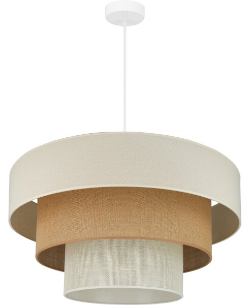 Brilagi - Lustr pe cablu DENVER LUNETA 1xE27/15W/230V pr. 60 bej/maro/crem