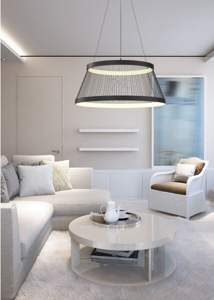 Lustră LED dimabilă Zuma Line MD3328-2M-3BT BALL LED/53W/230V 2700-6000K negru + telecomandă