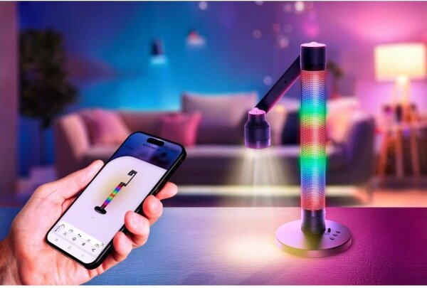 Lampă LED RGBW dimabilă de masă Retlux LED/10W/5V 2700-6000K Wi-Fi Tuya + telecomandă