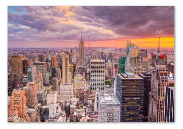 Tablou pe pe sticlă New York