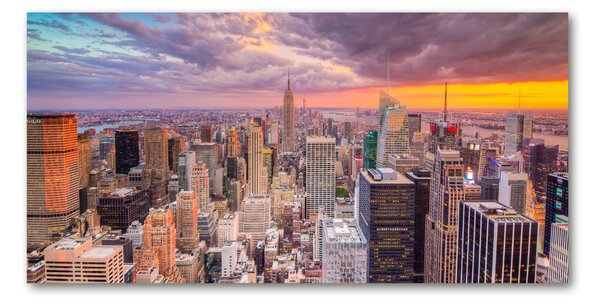 Tablou pe pe sticlă New York