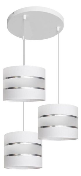 Lustră pe cablu HELEN 3xE27/15W/230V alb