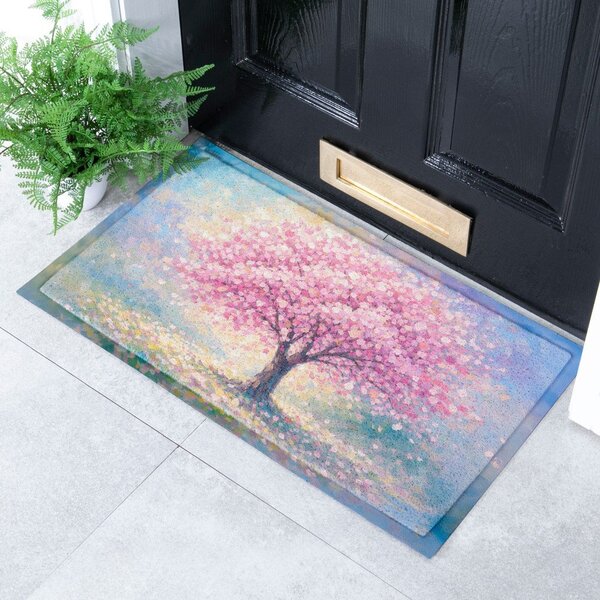 Covoraș de intrare din PVC 40x70 cm Blossom Tree – Artsy Doormats