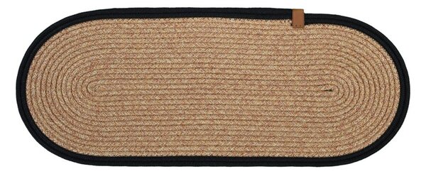 Covorașe pentru scări negre/în culoare naturală 16 buc. 25x65 cm Milo Frame – Vitaus