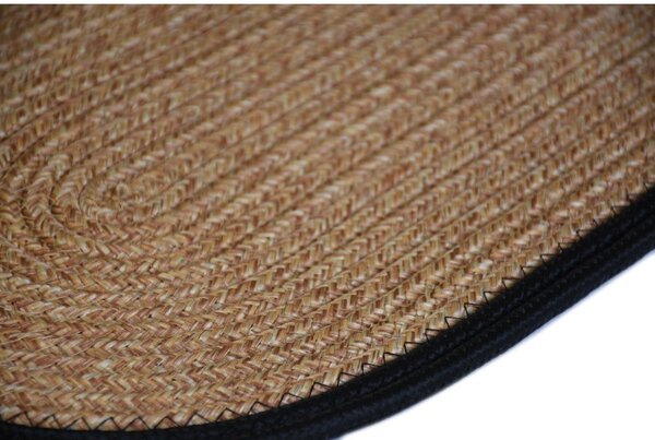 Covorașe pentru scări negre/în culoare naturală 16 buc. 25x65 cm Milo Frame – Vitaus