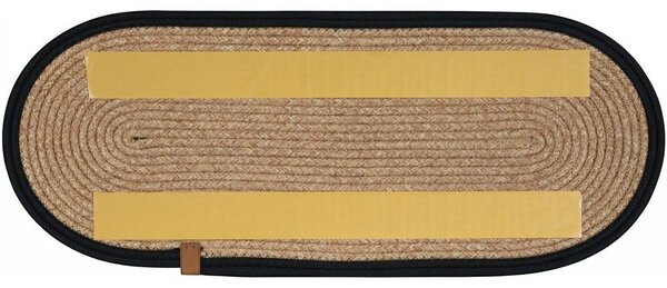 Covorașe pentru scări negre/în culoare naturală 16 buc. 25x65 cm Milo Frame – Vitaus