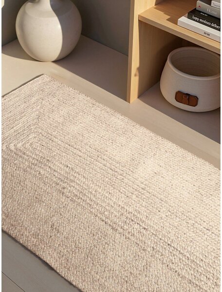 Covor tip traversă crem reversibil/țesut manual din iută 80x200 cm Juno – Hanse Home
