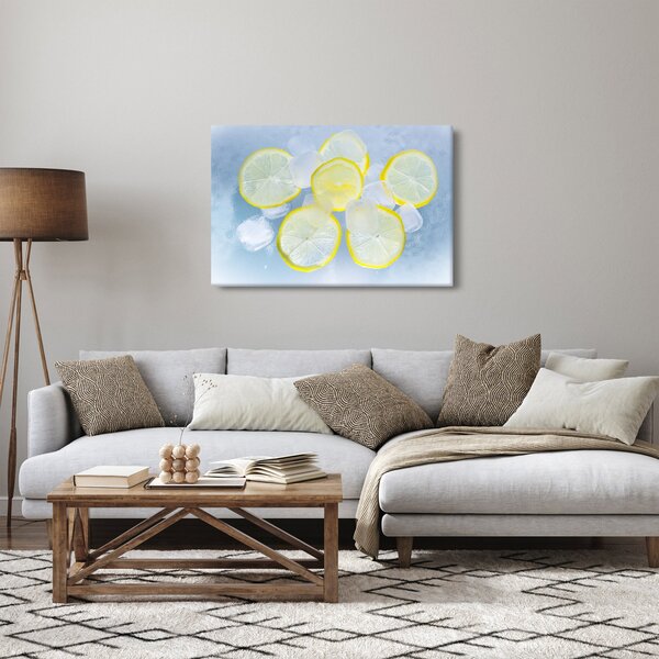 Tablou cu lămâie în gheață (90x60 cm)