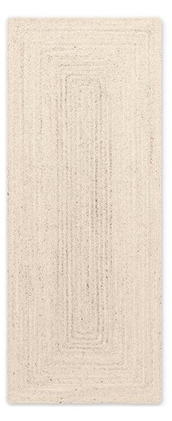 Covor tip traversă crem reversibil/țesut manual din iută 80x200 cm Juno – Hanse Home