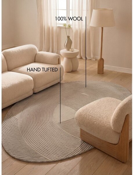 Covor bej din lână 160x230 cm Kensington Victoria – Ted Baker
