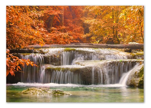 Imagine de sticlă Cascada în toamna