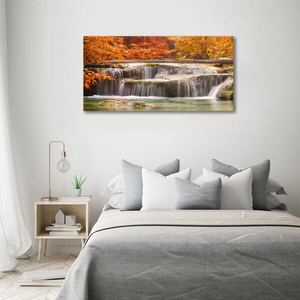 Tablou pe pânză canvas Cascada în toamna