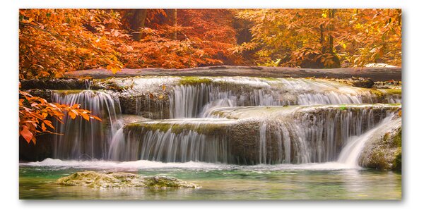 Imagine de sticlă Cascada în toamna