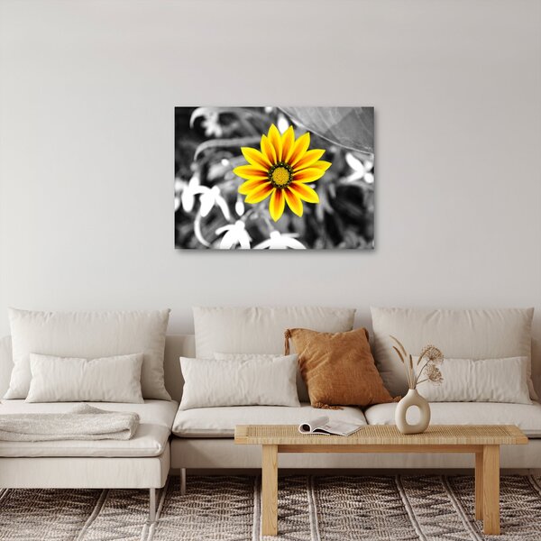 Tablou cu floare galbenă (70x50 cm)