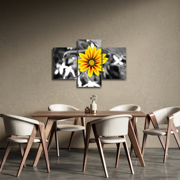 Tablou cu floare galbenă (90x60 cm)