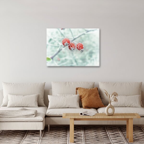 Tablou cu măcieșe înghețate (70x50 cm)
