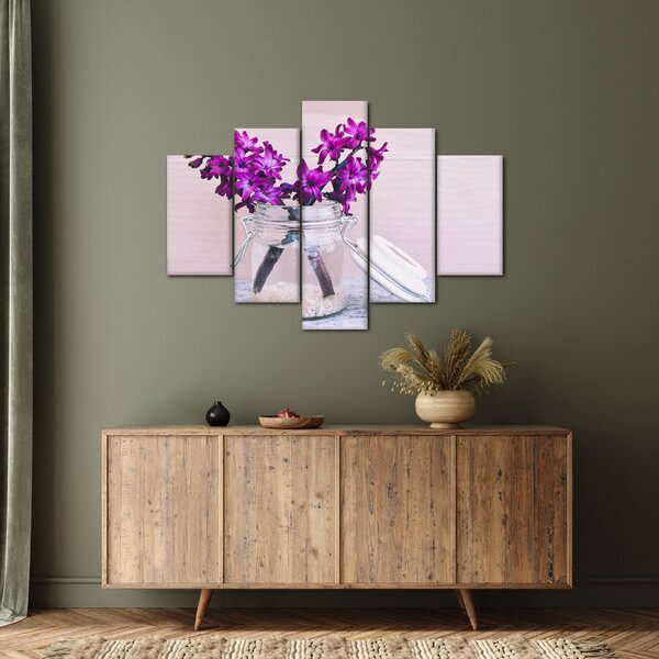 Tablou cu flori violete (150x105 cm)
