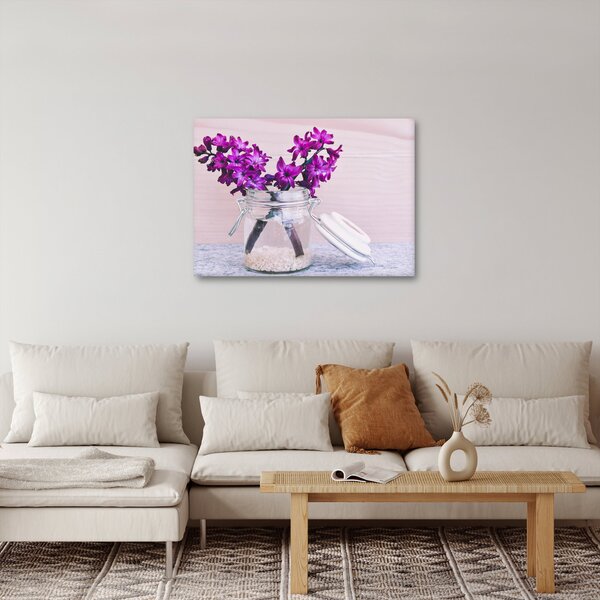 Tablou cu flori violete (70x50 cm)