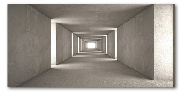 Tablou pe pe sticlă Tunelul de beton
