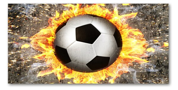 Tablou din Sticlă Arderea de fotbal a văzut