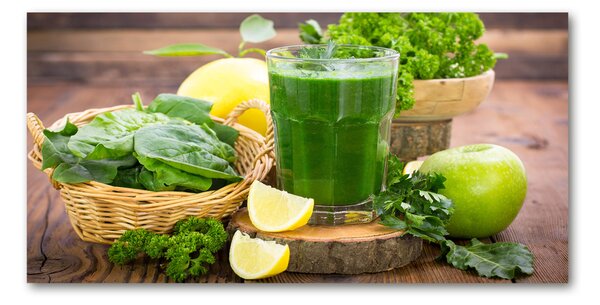 Fotografie imprimată pe sticlă cocktail verde