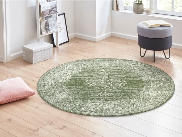Covor verde rotund ø 160 cm Méridional - Hanse Home