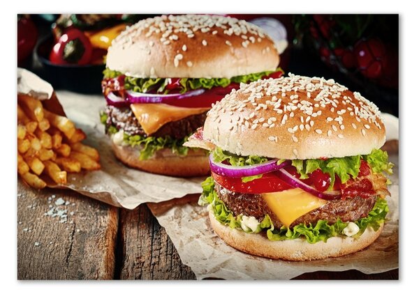 Imagine de sticlă hamburgeri