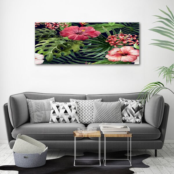 Print pe canvas flori tropicale