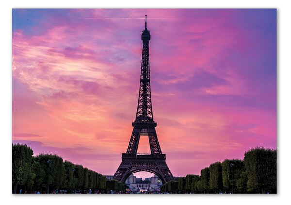 Tablou pe pe sticlă Turnul Eiffel din Paris