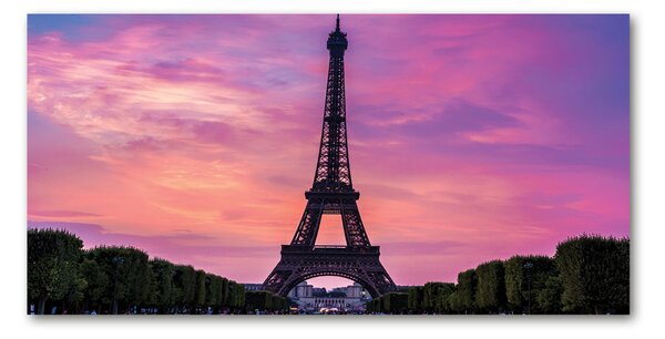 Tablou pe pe sticlă Turnul Eiffel din Paris