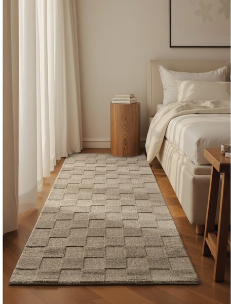 Covor tip traversă bej țesut manual din lână 80x200 cm Scala – Villeroy&Boch