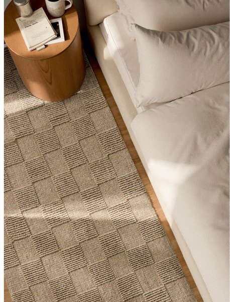 Covor tip traversă maro țesut manual din lână 80x200 cm Scala – Villeroy&Boch