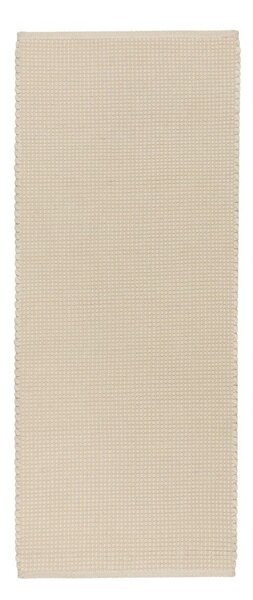 Covor tip traversă bej țesut manual din lână 80x170 cm Talo – noo.ma