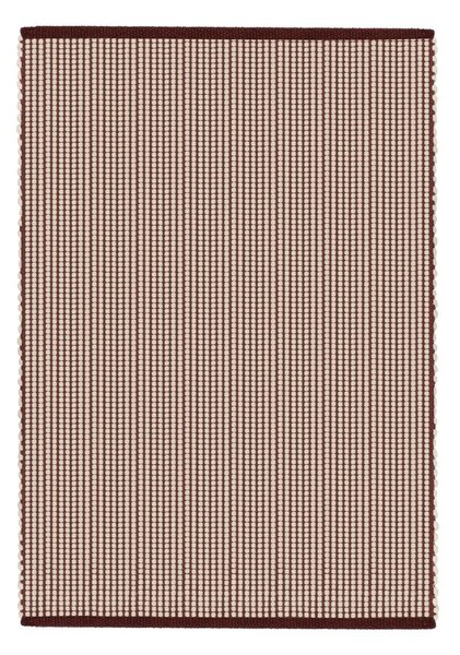 Covor burgundy/în culoare naturală țesut manual din lână 140x200 cm Talo – noo.ma