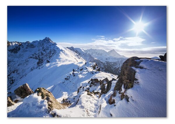 Tablou sticlă Summit-ul Tatra