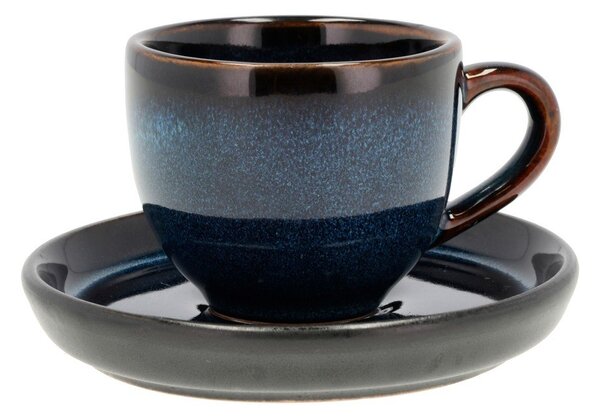 Ceașcă neagră/albastră pentru espresso din ceramică 70 ml Gastro Dark Blue/Black – Bitz
