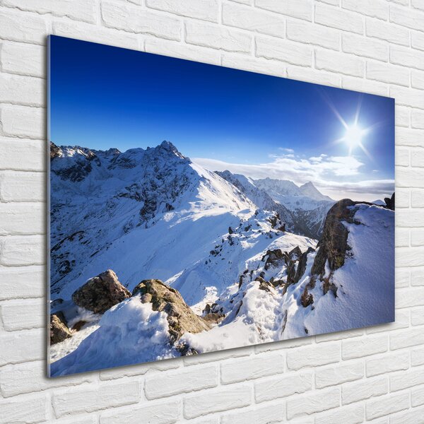 Tablou sticlă Summit-ul Tatra