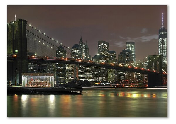 Imagine de sticlă New York, pe timp de noapte