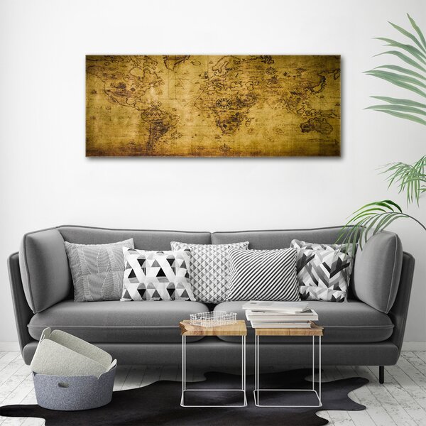 Imprimare tablou canvas harta lumii vechi