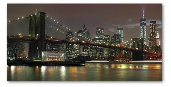 Imagine de sticlă New York, pe timp de noapte