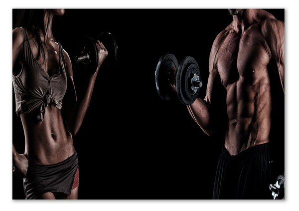 Tablou din Sticlă Clădire musculare