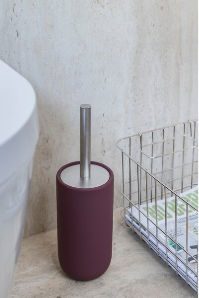 Perie de WC violetă din ceramică Lotus Play – Mette Ditmer Denmark