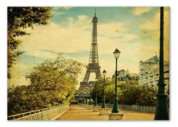 Tablou sticlă Turnul Eiffel din Paris
