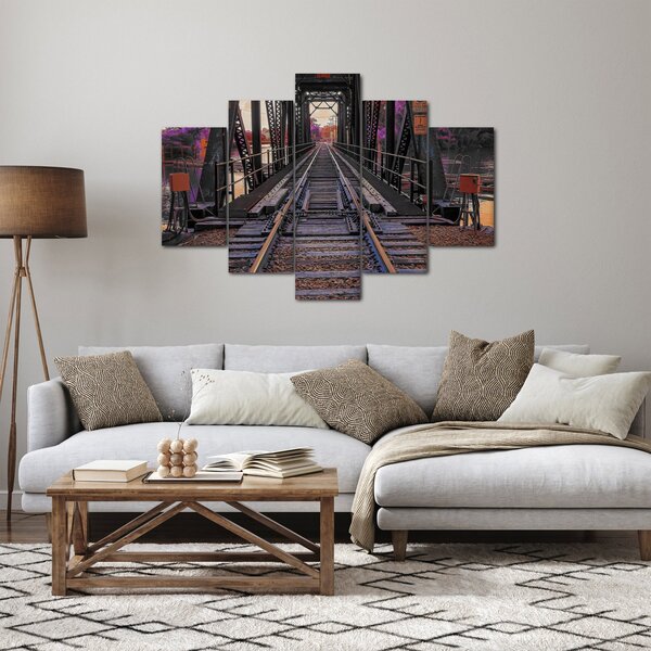 Tablou cu pod de cale ferată (150x105 cm)